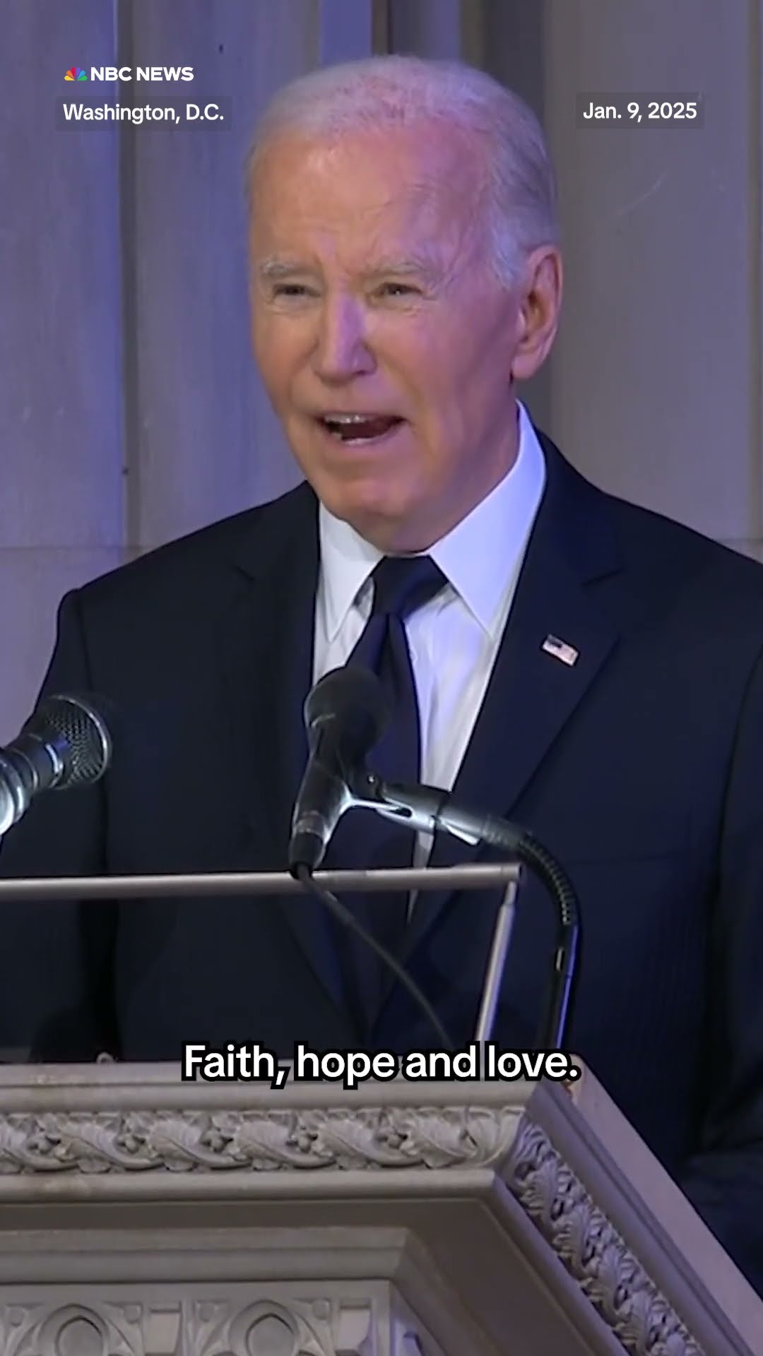 President Biden pays tribute to Jimmy Carter's character in eulogy