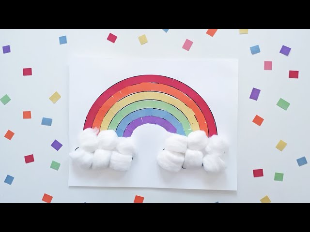 Paper Strip Rainbow Craft - Little Ladoo