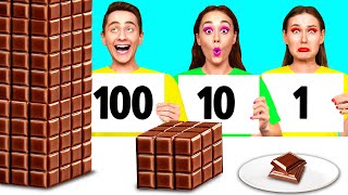 100 Camadas Alimentares Desafio | Receitas de Comida Engraçadas por KaZaZa Challenge
