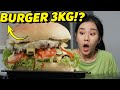 BIKIN BURGER RAKSASA SEBERAT 3KG++!