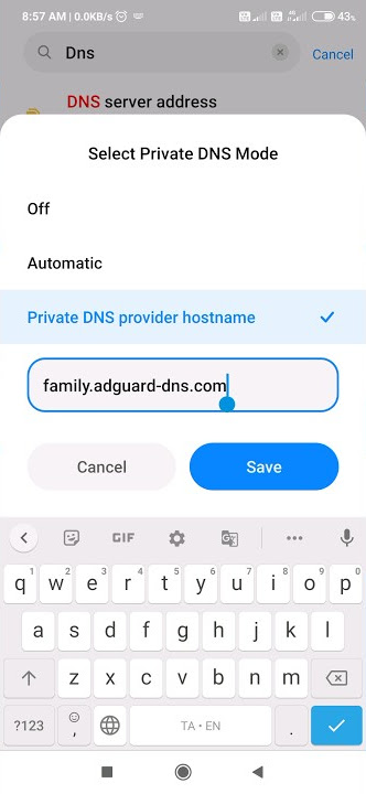How to enable Private DNS on Android