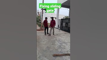 #fixing sliding gate# construction