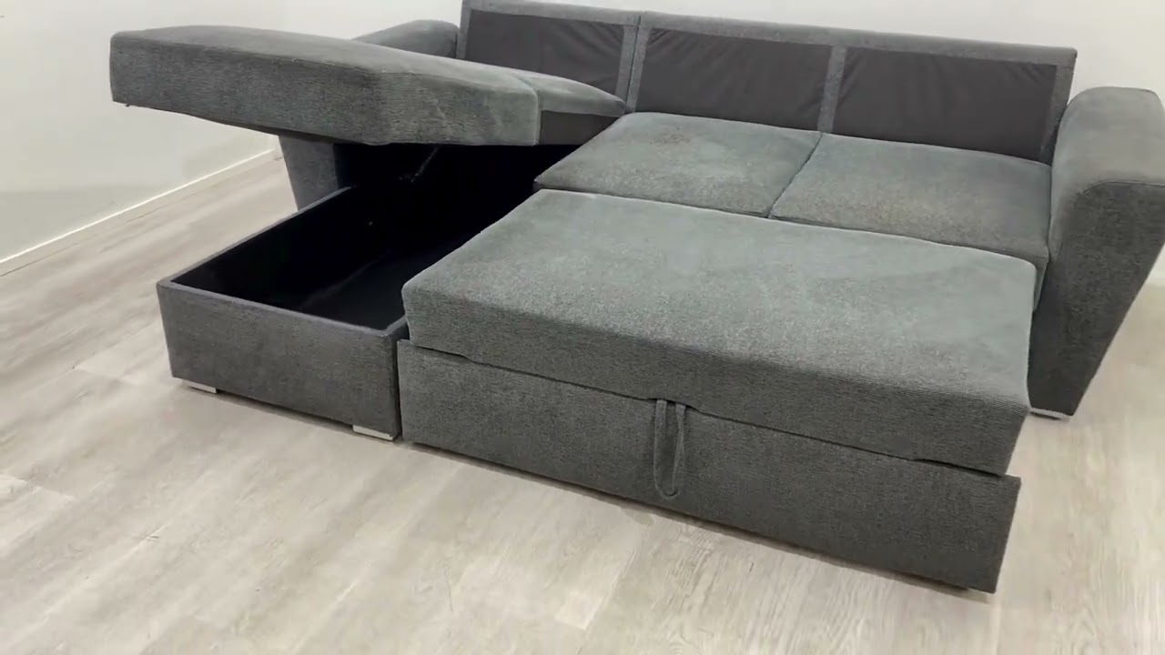 Tummanharmaa Vuodesohva 240x160