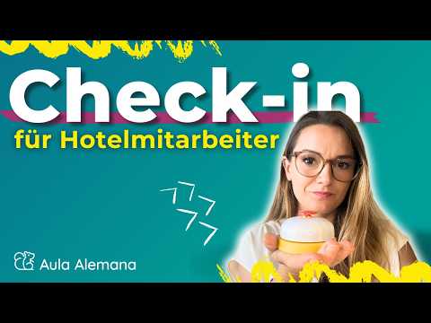Check-in im Hotel auf Deutsch 🏨 Einfaches Rollenspiel für Anfänger + kostenloses PDF #deutschlernen