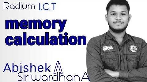 Memory calculation( පරිගණක මතක ආශ්‍රිත ගණනය කිරීම්)episode 01 ..Al ict...