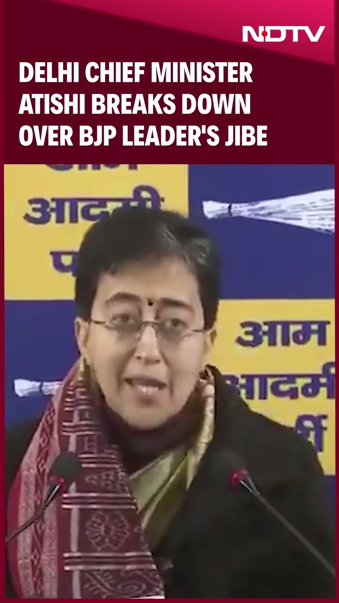 Atishi Press Conference | Delhi Chief Minister Atishi Breaks Down Over BJP Leader's Jibe