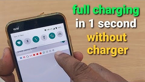 how to fully charge your phone in 1 second without charger