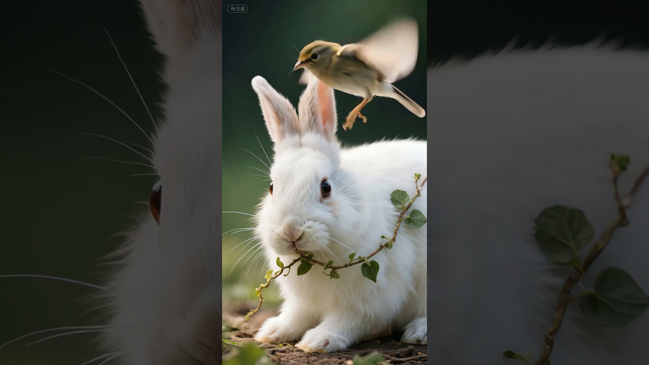 Brave Bunny Saves Trapped Bird - A Heartwarming Rescue!