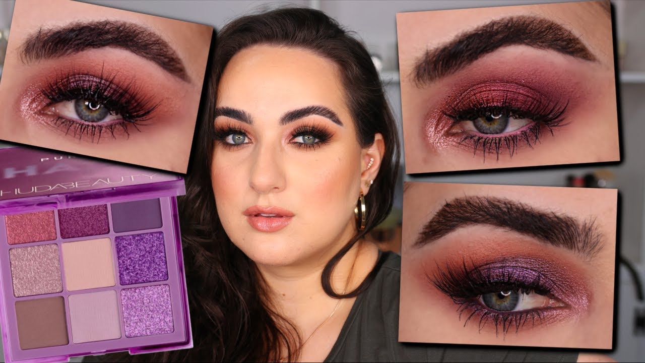 3 LOOKS WITH THE NEW HUDA BEAUTY PURPLE HAZE OBSESSIONS PALETTE