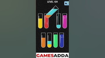 Water Color Sort Level 139 Walkthrough Solution iOS/Android