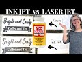 Mod Podge Transfer Method  / Ink Jet vs. Laser Jet Printer / Will both work??