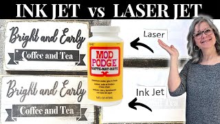 Best Printer for Mod Podge Transfers / Inkjet vs. Laser