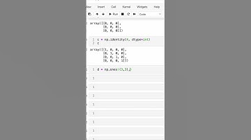 How to create numpy as arrays with element as one #pythonprogramming #numpy #shorts #programming