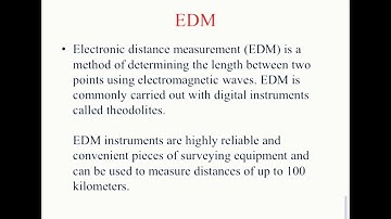Surveying ll  Module 4 EDM, GPS, GIS and Remote sensing in civil engineering