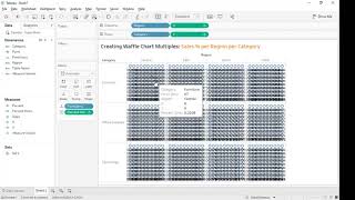Waffle Chart Multiples - Mini Tableau Tutorial