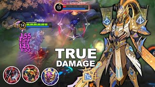 ALPHA " TRUE DAMAGE " SPAM | ALPHA BEST BUILD 2024 | MOBILE LEGENDS