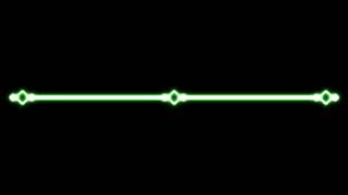 Screen Decor -  Green Neon Effect - on Black Screen Chroma Key - No Copyright