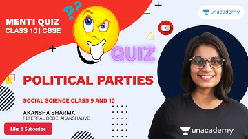 Political Parties 🚀 Mega Menti Quiz 🔥 Term 2 CBSE Class 10 | Akansha Ma