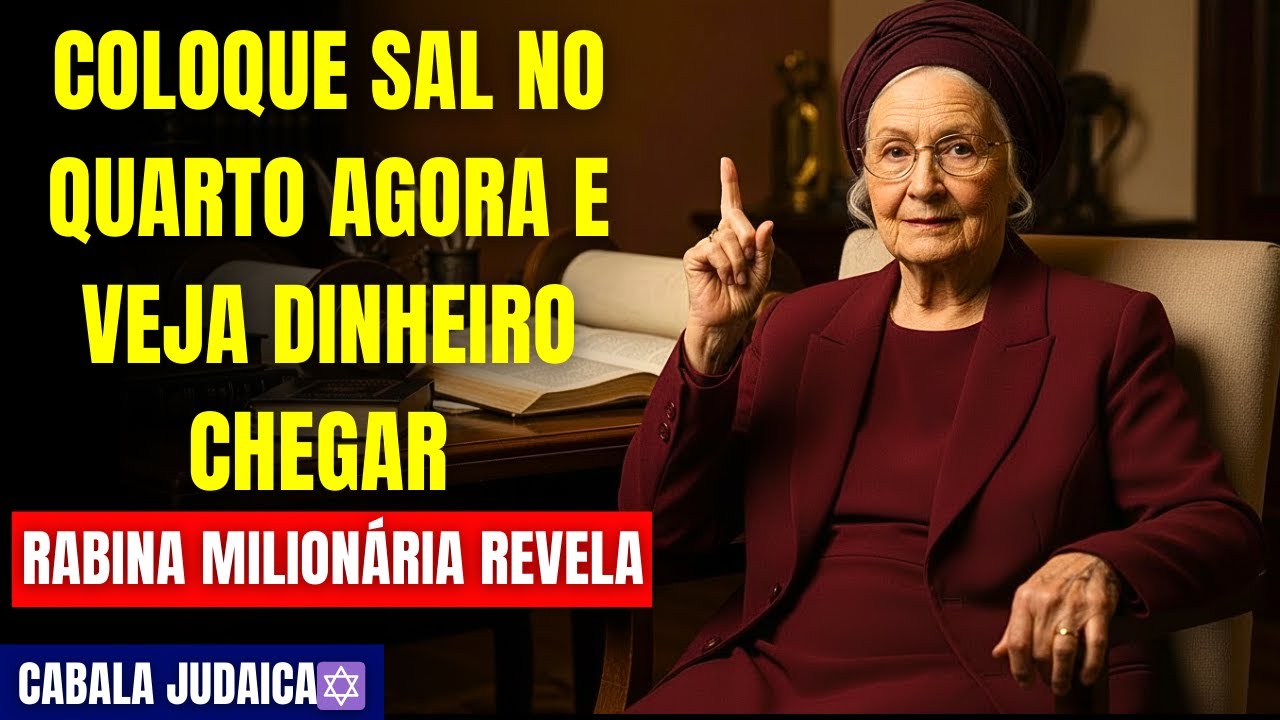 RABINA REVELOU: Coloque Sal No Seu Quarto e Atraia Dinheiro Muito Mais rápido! | Cabala Judaica