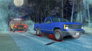 BeamNG HORROR STORY 3 - Road OF DEATH