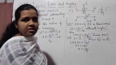 9th Maths lines and angles  exercise 4.3; Problem  15