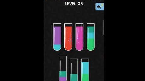 Water color sort ||water color sort level - 28 walkthrough solution (IOS/Android) || simple solution