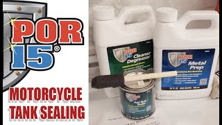 POR 15 Tank Sealer kit application & results.