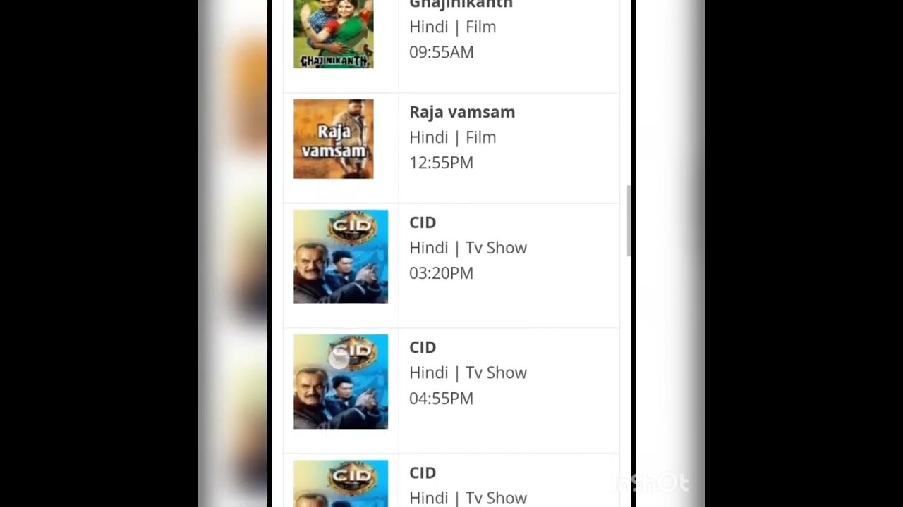 DD FREE Dish channel show/movie list 