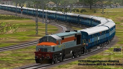 Himgiri Express || LDH || WDM2 Jumbo || Indian Train simulator || MSA MSTS || Open Rails || IRV3