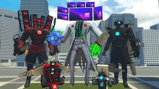 NEW PCMAN TITAN VS UPGRADED CAMERAMAN, SPEAKERMAN TITAN AND THEIR MULTIVERSE VERSION In Garry`s Mod! by Dirty Noob - Minecraft 1,450 views 6 months ago 13 minutes, 53 seconds