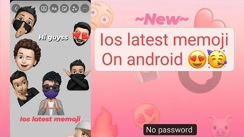 New latest ios memoji on android | Like ios users😭❤️