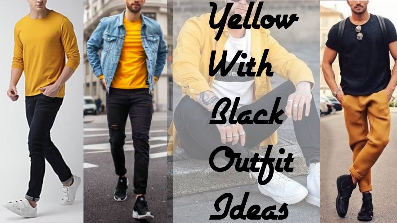 Yellow Outfit Ideas For Men || How To Style Yellow With Black || by Look  Stylish - YouTube