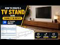 01. Creating a Parametric TV Table Family in Revit | Revit Family Maker