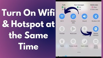 Turn ON WIFI & Hotspot at Same Time