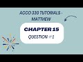Chapter 15   Period Cost Allocation: Question #1