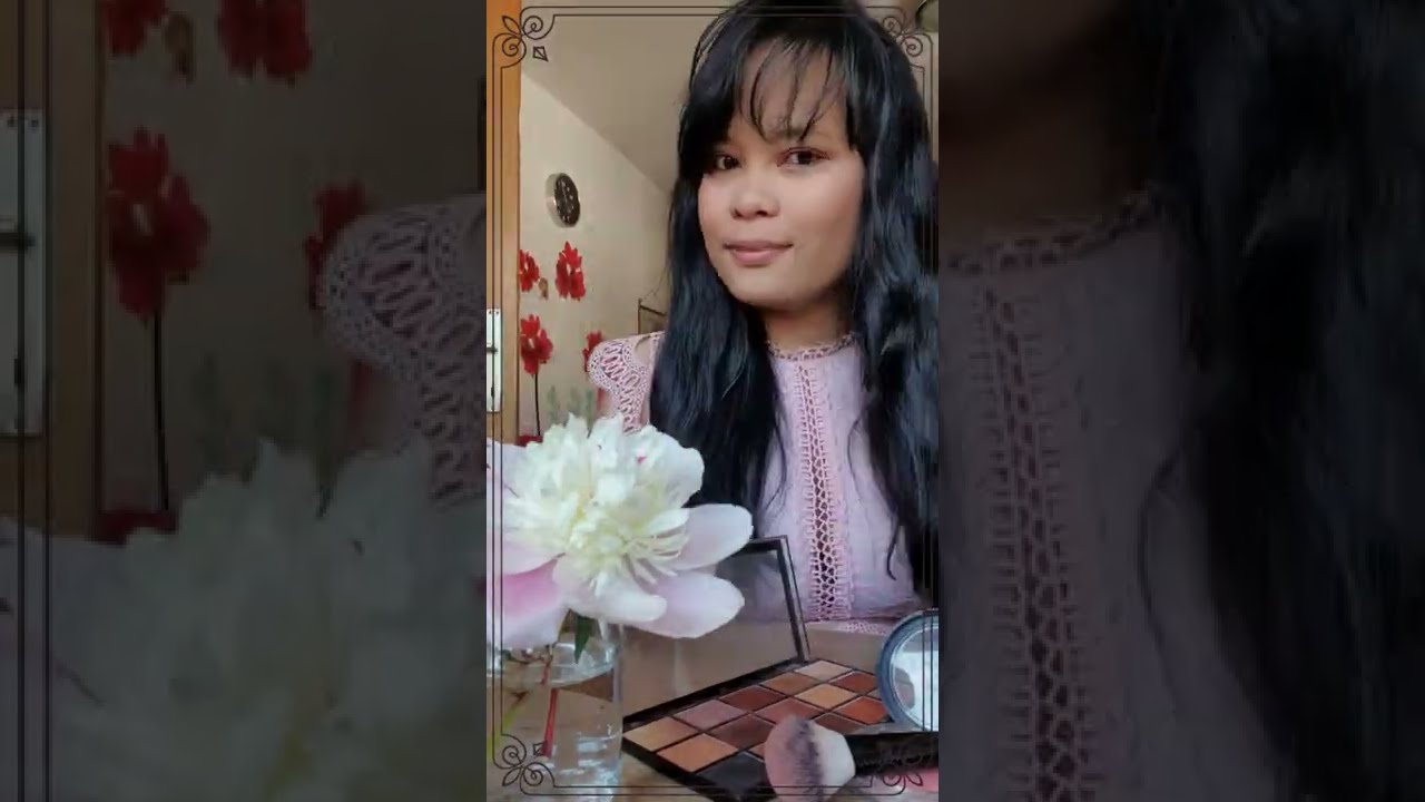 ♡GRWM♡ Pink top - Peony flower,  essence This is me 06 Lipstick 