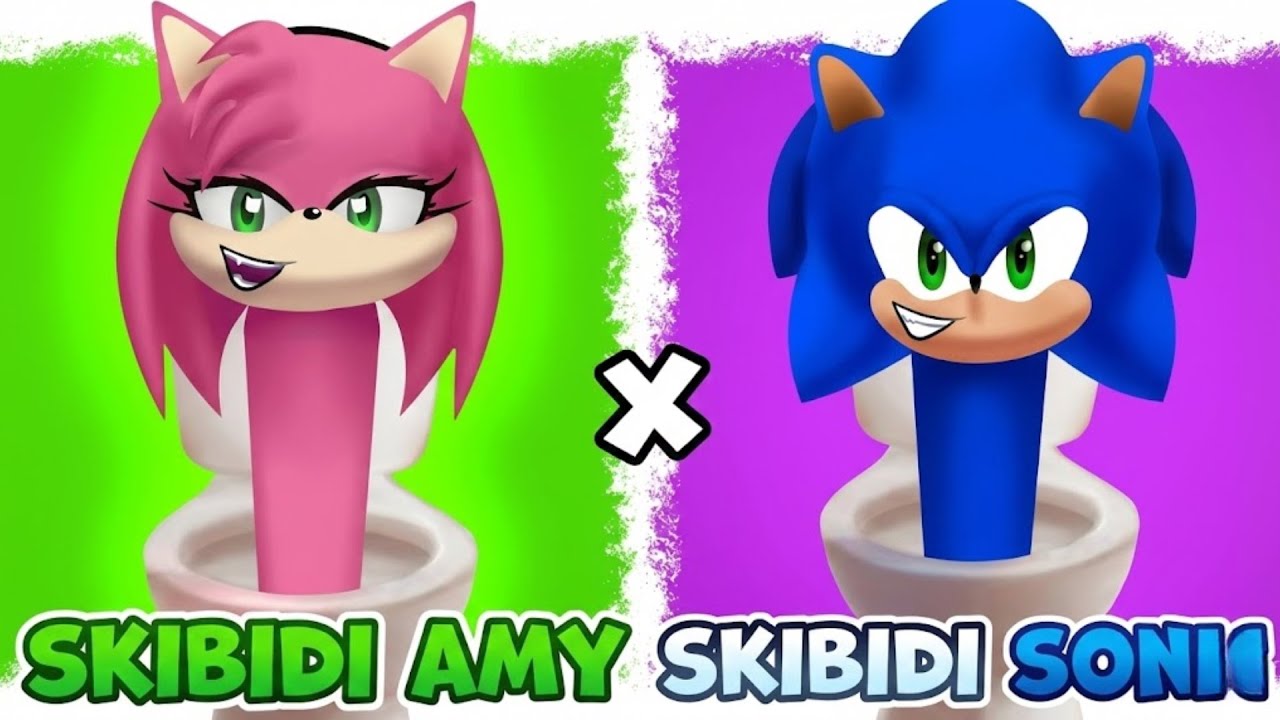 My Sprunki OC: SKIBIDI Sonic and SKIBIDI Amy Rose (DUO)