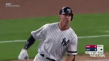 Aaron Judge hits 2-run homerun in Wild Card game vs Twins 10/3/17