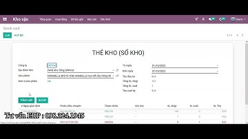 Kiểm tra những lần dịch chuyển giao nhận hàng hóa trong Odoo ERP