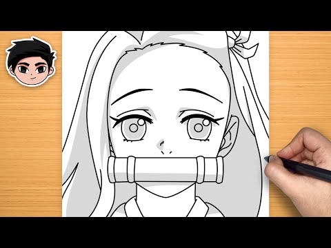 Easy Anime Drawing | How to Draw Nezuko Kamado from Demon Slayer Step-by-Step