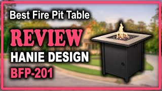 Hanie Design BFP-201 Whitford Propane Gas Fire Table Black 