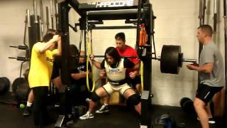 Laura Phelps-Sweatt - 820 lb reverse band squat