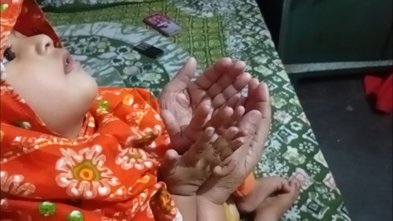 🌜 Ramadan06🌛  আলহামদুলিল্লাহ আমার ভাগ্নি টিভিতে মোনাজাত দেখে নিজেই হাত তুলেছে🤲@TabassumZannatSuha23 