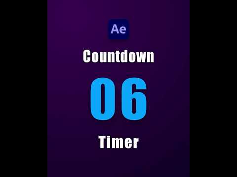 Easy Countdown Timer - After Effects Tutorial