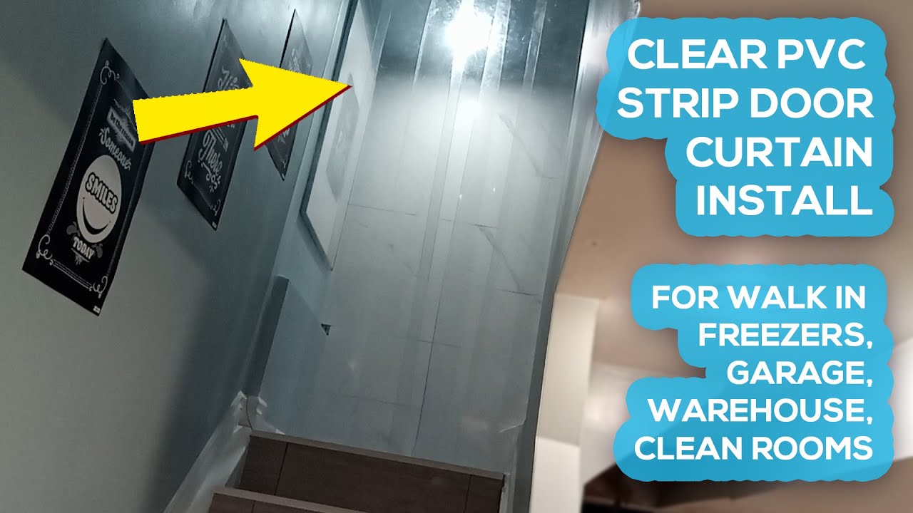 Clear PVC Freezer Strip Curtains Used as a Door Plastic Door Strip