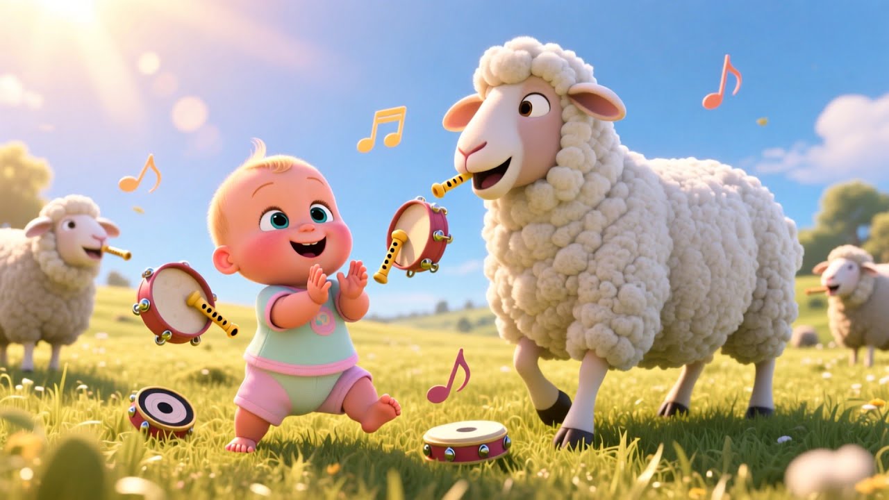 Baby Sheep Learning Day 🐑✨ | Fun Learning for Kids | Preschool Educational Video