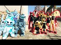 OVERPOWERED BENDY CHARACTERS vs ALL ICE ANIMATRONICS (GTA 5 FNAF Mods)