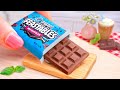 Using mrbeast chocolate to decorating miniature chocolate cake idea  mini feastables cake recipe