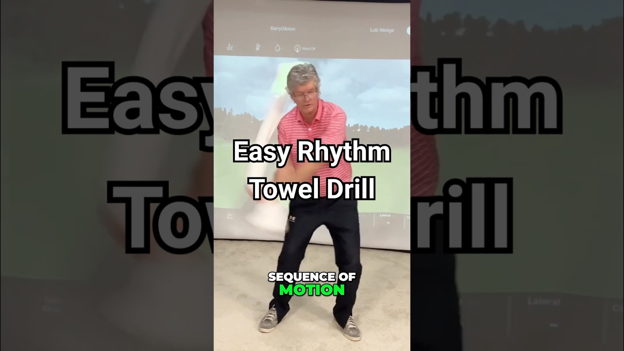 Отличное простое зимнее упражнение для гольфа — «Упражнение с полотенцем»! 