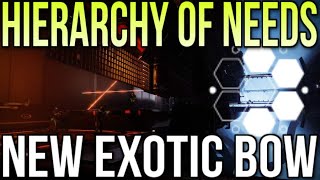 How To Get Hierarchy Of Needs Exotic Solar Bow New Exotic Bow In Season Of The Seraph Destiny 2